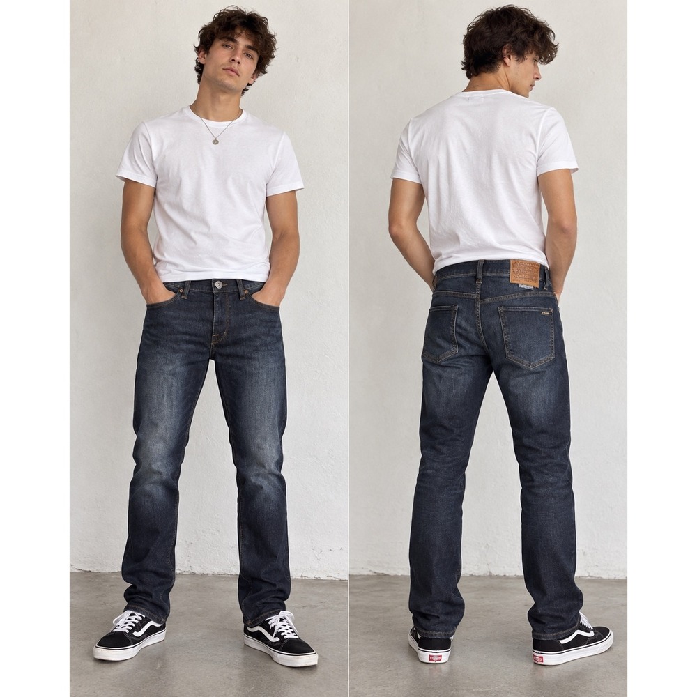 Volcom Vorta Slim Straight Leg Dark Wash Denim Jeans Mens 28 A1932203